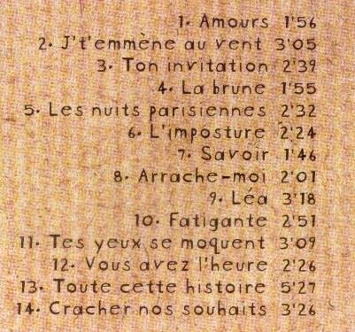 Paroles, sons,...